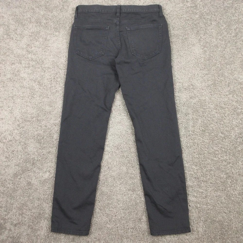 Banana Republic Jeans Mens 30x30 Black Traveler Athletic Tapered Zip Denim Pants